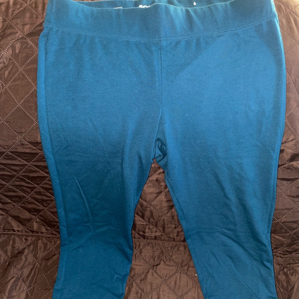 Woman Blue Leggings